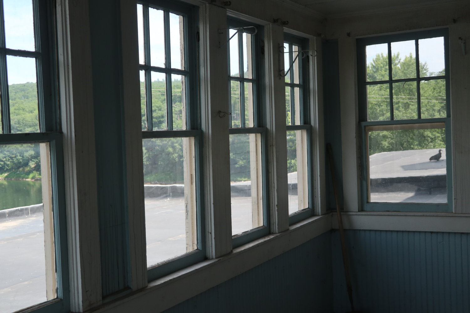 The uppermost floor will be renovated into four apartments. Those facing the Big Eddy have spectacular views.